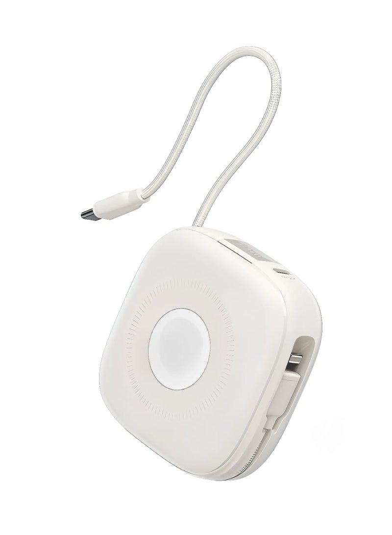 VEGER 10000mAh Wireless Power Bank 20W Support MagSafe Charging with 2 Built-in Cables and Smart Light Indicator - Image 1