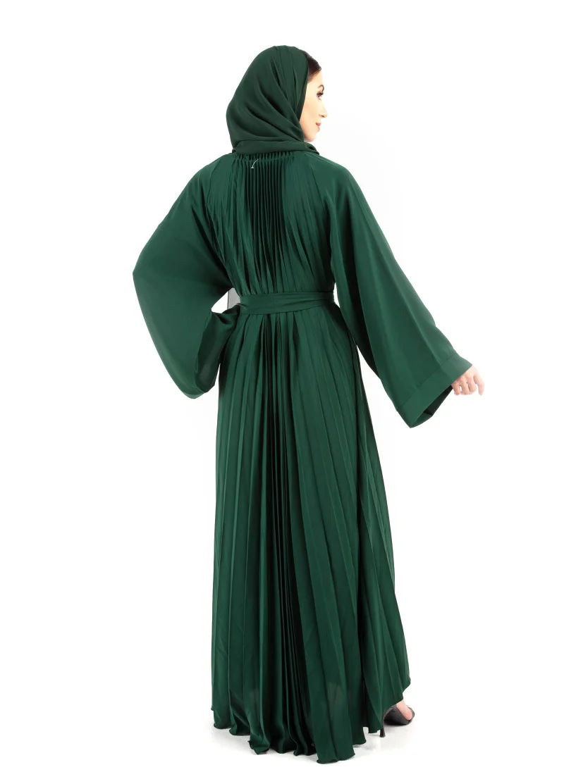 Khizana Pleated Detail Belted Jalabiya