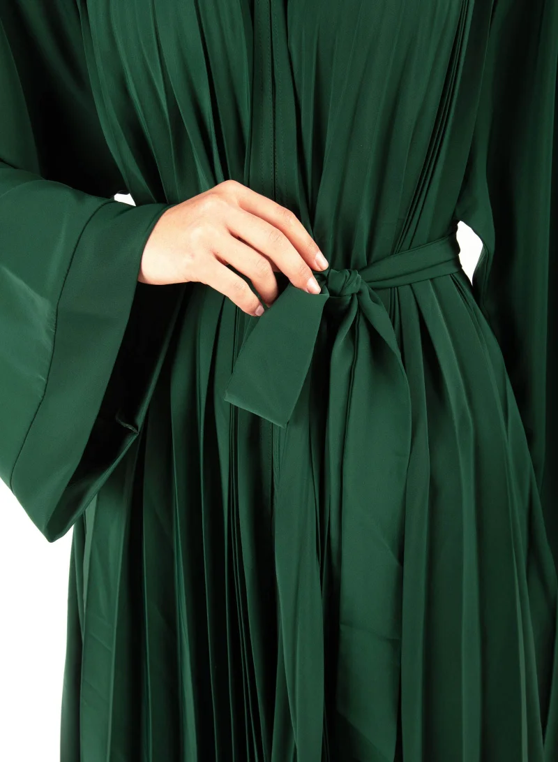 Khizana Pleated Detail Belted Jalabiya
