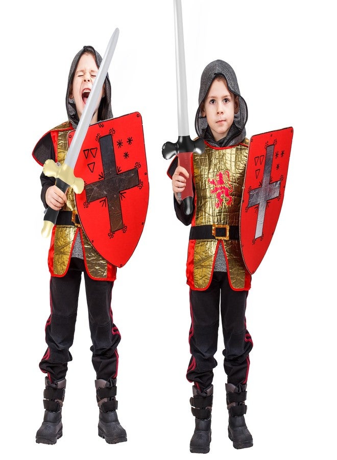 Fahacop 36 Pack 24 Inch Inflatable Swords Bulk Blow up Pirate Prince Swords for Swimming Pool Birthday Halloween Cosplay Medieval Pirate Party Stage Props, 2 Colors (Color Set 2) - Image 3