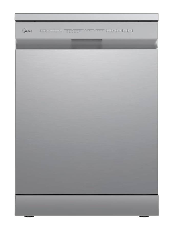 Midea MDWPF1333C(S)-W-EG WIFI, Anti-bacterial filter, Adjustable Upper rack, Delay timer, Half load, rinse aid, water leakage protection MDWPF1333C(S)-W-E Silver - Image 1