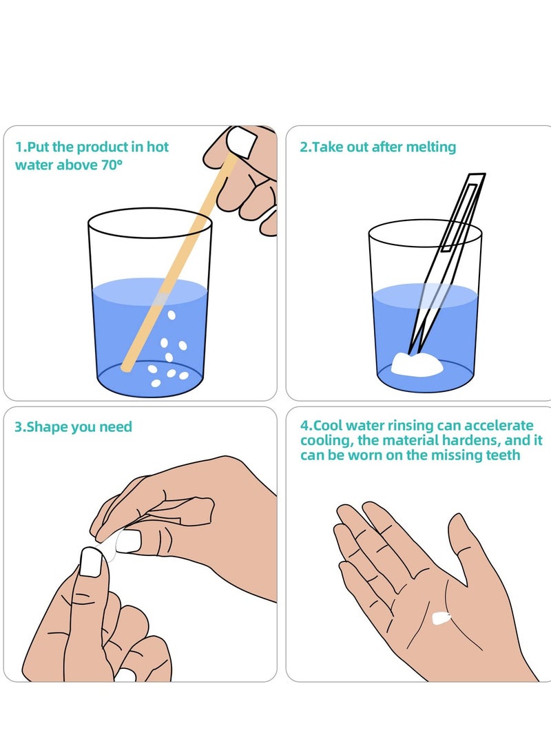 Generic - Temporary Tooth Repair Beads, Teeth Filling Replacement for Chipped Teeth,Thermal Beads for Temporary Fix The Missing and Broken Tooth Fake Teeth - Image 1