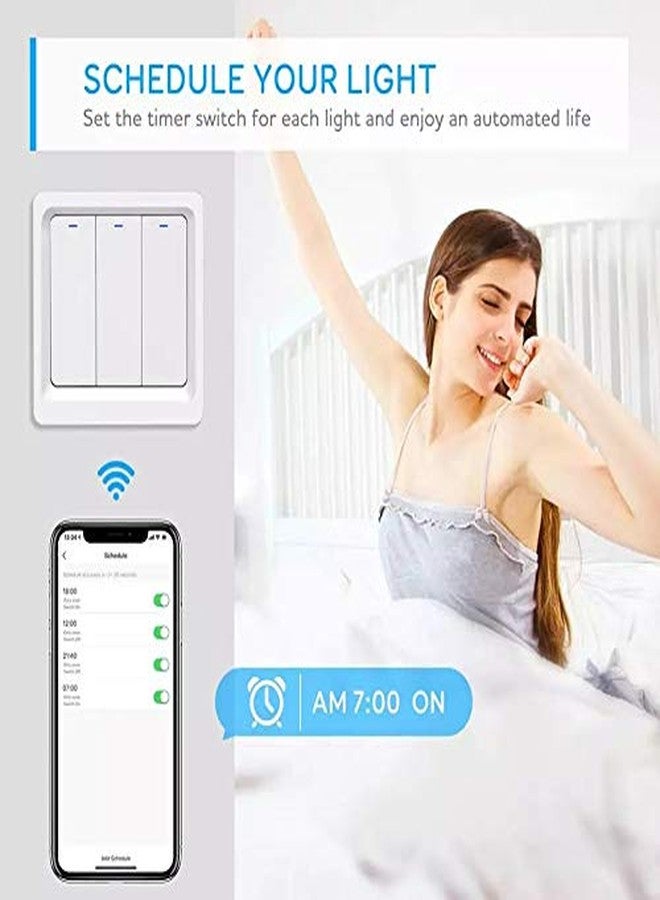 Protium Smart Piano Switch, Compatible with Alexa, Google Home, ewelink App (1 Gang, White) - Image 3