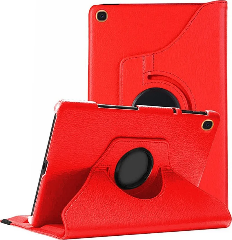 CoverZone Samsung Galaxy Tab S7 Plus T970-T976 360° Rotating Stand Tablet Case Red