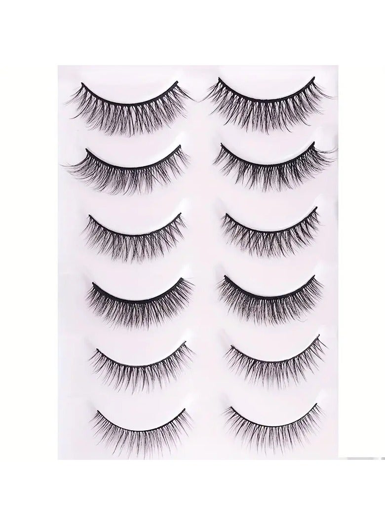 ORiTi طقم رموش آيلاينر سحري مع أداة التطبيق 6 أزواج رموش مغناطيسية آيلاينر مغناطيسي مقاوم للتسرب مع مجموعة ملاقط رائعة للمبتدئين في المكياج - Image 4