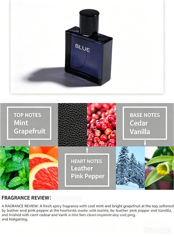 Men Perfume Spray, Elegant Woody Aromatic Notes Perfume for Men,Long Lasting Elegant Scent, Elegant Warm Gentleman Scent, Premium Gift Box for Him - Image 3