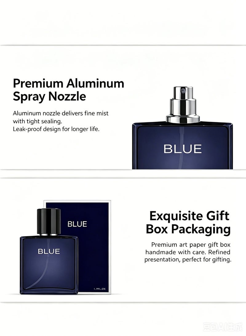 Men Perfume Spray, Elegant Woody Aromatic Notes Perfume for Men,Long Lasting Elegant Scent, Elegant Warm Gentleman Scent, Premium Gift Box for Him - Image 5