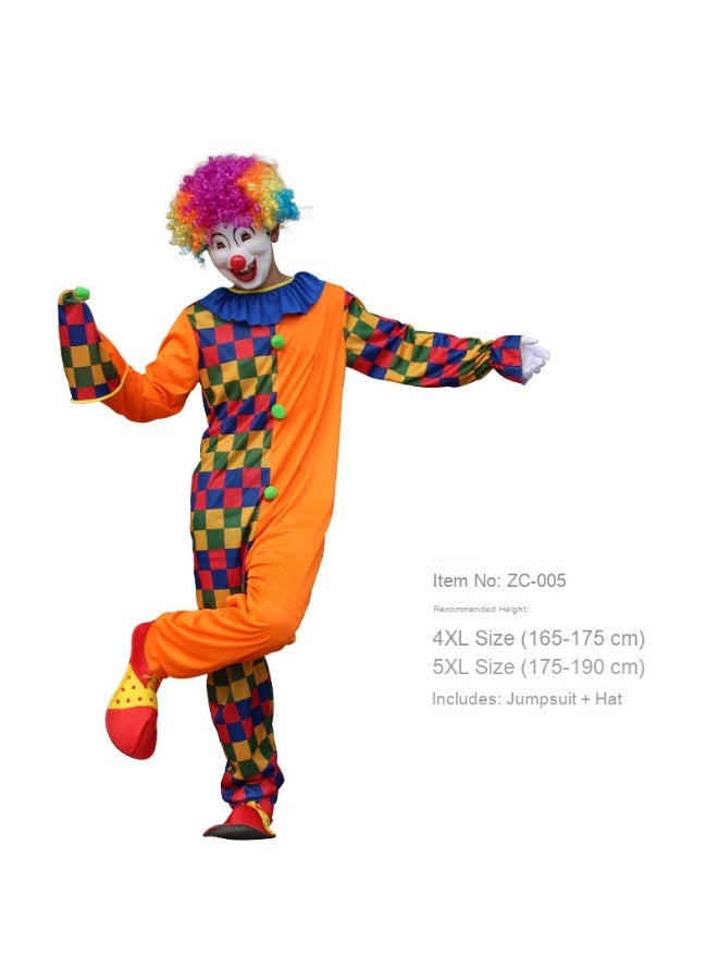 Loquat Adult Clown Costume - Perfect Choice for Carnival Parties 