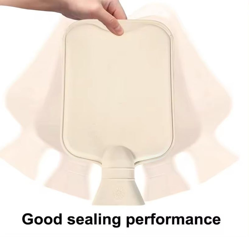 Onprix Soft Cover Hot Water Bag, Leak Proof Plush Cover Warm Water Bag Warm Hands and Feet, Period Warmth, Cute Design, Easy Water Injection Perfect for Bed, Travel, and Outdoor Use- 2 Liter - Image 5