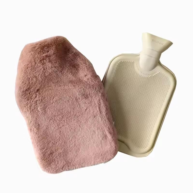 Onprix Soft Cover Hot Water Bag, Leak Proof Plush Cover Warm Water Bag Warm Hands and Feet, Period Warmth, Cute Design, Easy Water Injection Perfect for Bed, Travel, and Outdoor Use- 2 Liter - Image 3