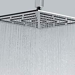 Ozzo Maze 8 Inch Stainless Steel Square Over head Shower | Premium Chrome Square Maze Shower head for Ultimate Bathroom Luxury  - Image 2