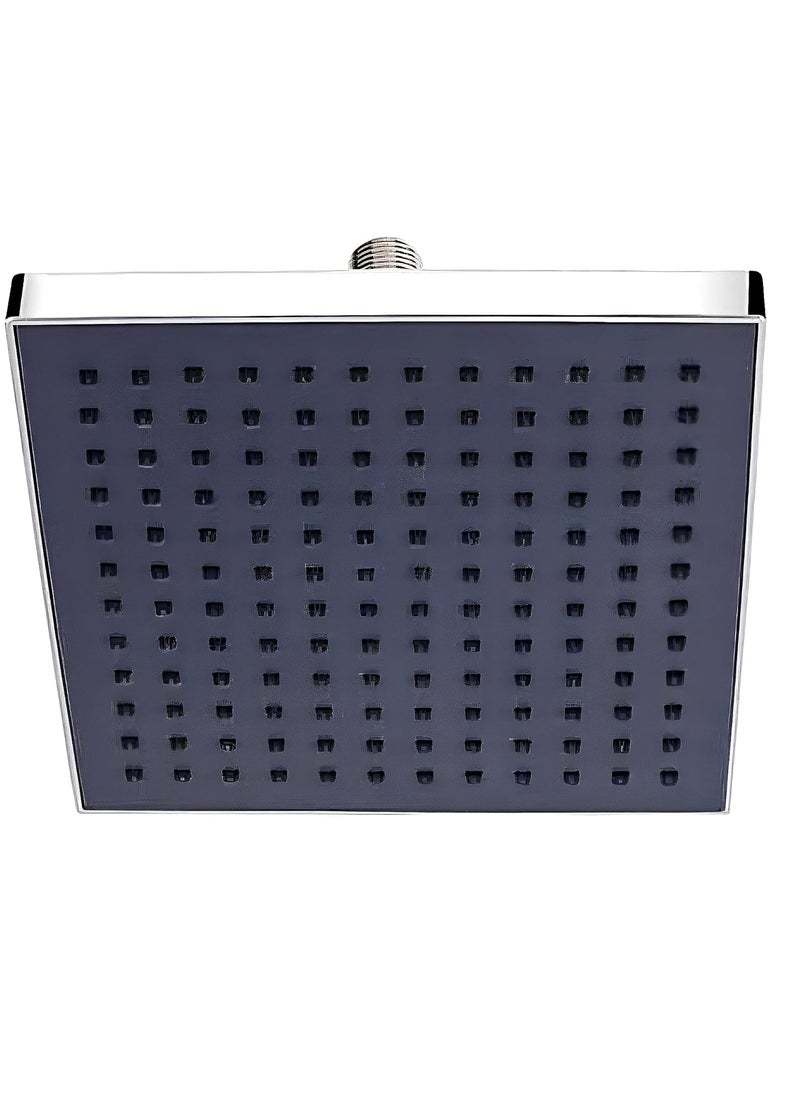Carnival Carnival ABS Luxury Overhead Cubix Shaped 8x8 Inch Rainfall Shower Head For Bathroom Without Arm | Chrome Finish  - Image 1