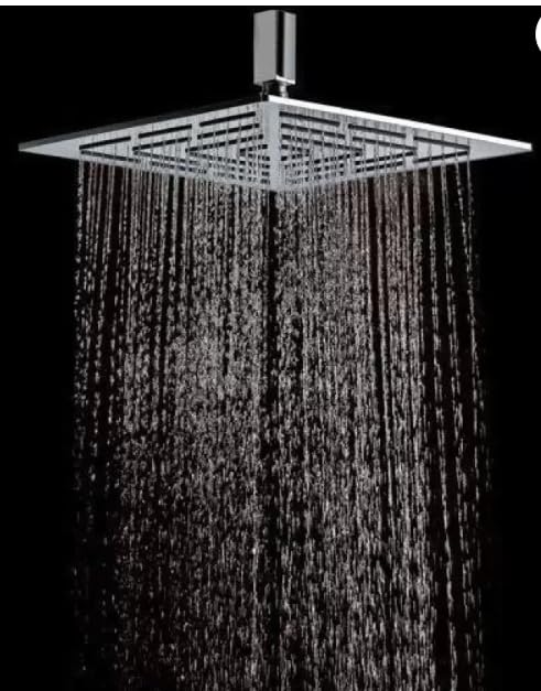 Ozzo Maze 8 Inch Stainless Steel Square Over head Shower | Premium Chrome Square Maze Shower head for Ultimate Bathroom Luxury  - Image 4