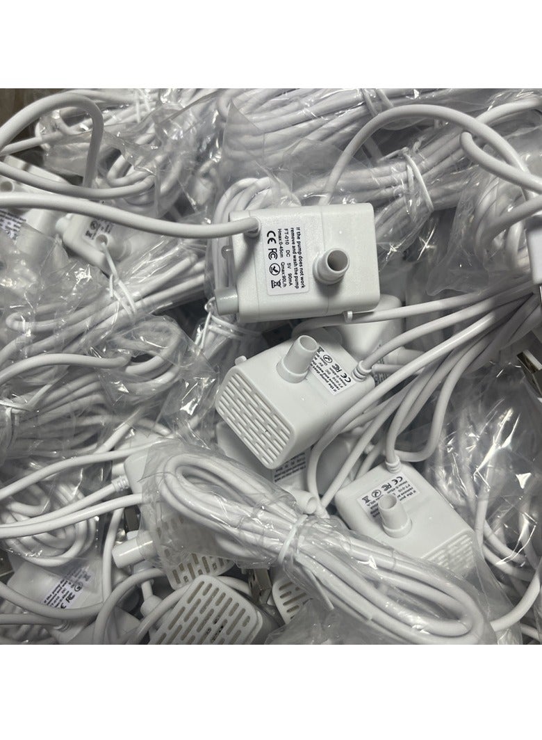 Submersible Usb Small Fountain Pumps, Quiet Usb Fountain Pump Electric Brushless, Pet Ultra Quiet Outdoor Small Fountain, [Upgraded model with filter cotton] Ordinary water pump 2 meters] - Image 2