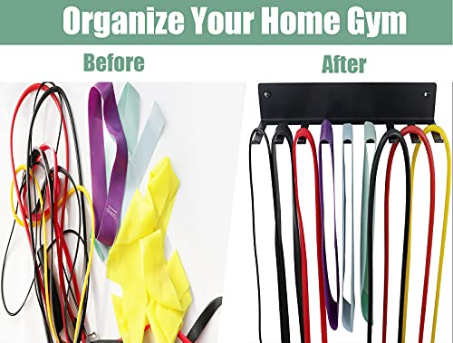 Tamisom Multi-Purpose Storage Rack for Resistance Bands, Straps, Jump Ropes, Foam Rollers, Chains, Weight Belts, Tools - Heavy Duty, Fitness Bands Rack - Image 3