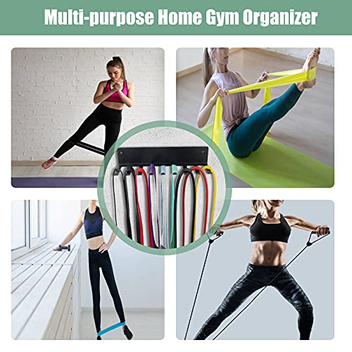 Tamisom Multi-Purpose Storage Rack for Resistance Bands, Straps, Jump Ropes, Foam Rollers, Chains, Weight Belts, Tools - Heavy Duty, Fitness Bands Rack - Image 2