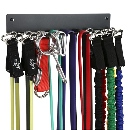 Tamisom Multi-Purpose Storage Rack for Resistance Bands, Straps, Jump Ropes, Foam Rollers, Chains, Weight Belts, Tools - Heavy Duty, Fitness Bands Rack - Image 1
