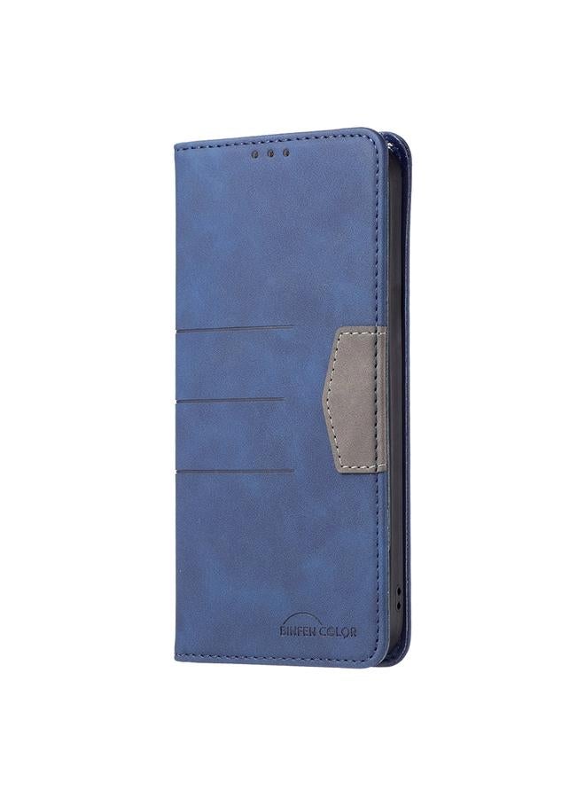 Zaboon Case For Infinix Smart 6 BF10 Color Block Magnetic Flip Leather Phone Case - Image 2