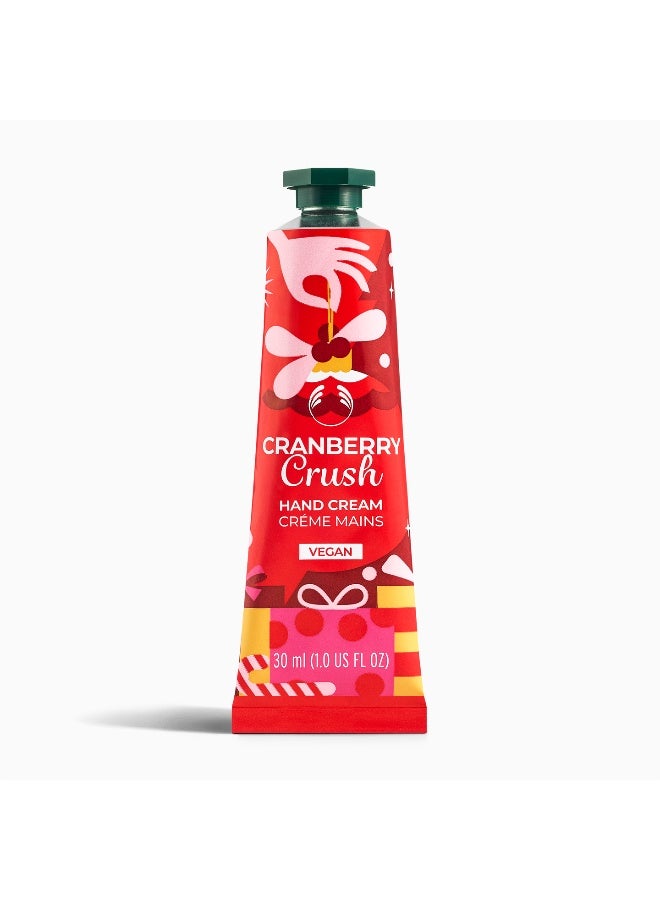 THE BODY SHOP Cranberry Crush Hand Cream – Fast-Absorbing Moisturiser For Dry Hands With Fruity Aroma, Softening Shea Butter And 24-Hr Hydration (50 Ml) - Image 1