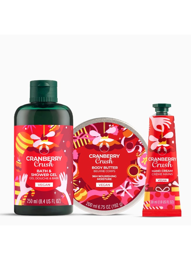 THE BODY SHOP Cranberry Crush Hand Cream – Fast-Absorbing Moisturiser For Dry Hands With Fruity Aroma, Softening Shea Butter And 24-Hr Hydration (50 Ml) - Image 2