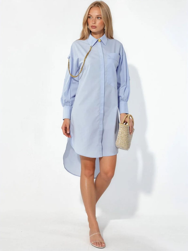 Jennyfer Oversized Mini Shirt Dress - Image 2