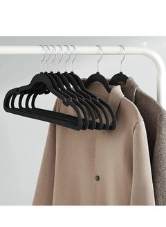 TYCOM Clothes Hangers (30 Pack) Velvet - Ultra Thin Space Saving Coats Clothes Hangers Non-Slip Suit Hangers with 360 Degree Swivel Hook Hold Up-to 5KG for Jackets, Pants, Dress- 30p Black  - Image 2