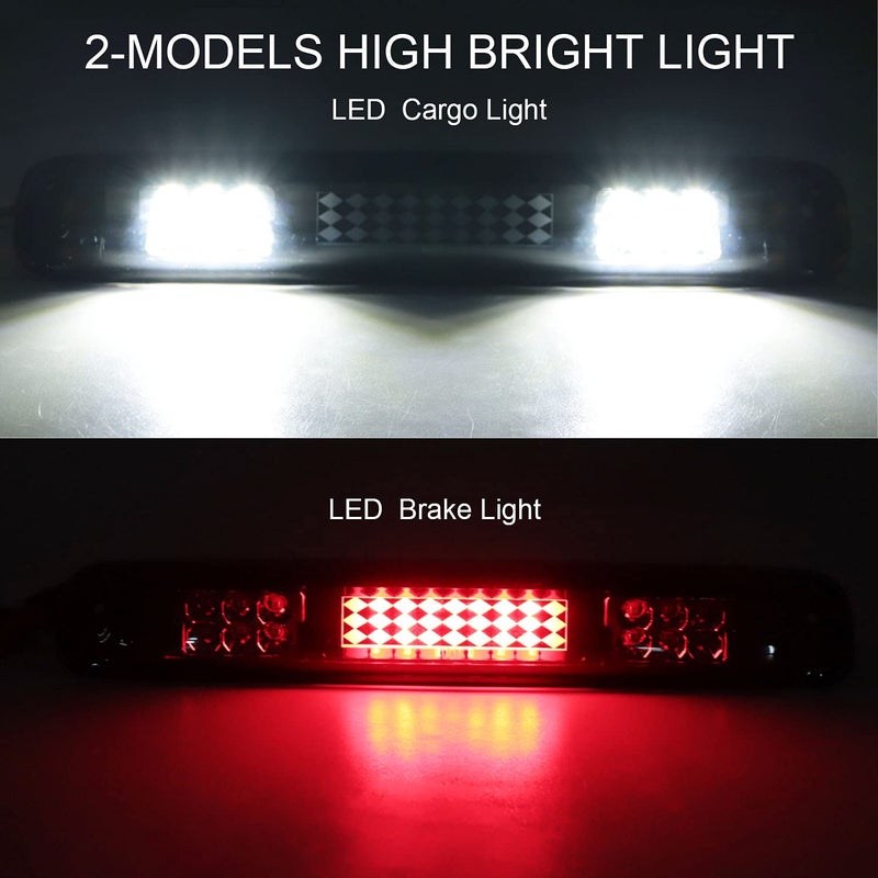 Tresound LED Third 3rd Brake Light for 1999-2007 Chevy Silverado GMC Sierra 1500 2500 3500 HD Classic, Rear Cargo Lamp High Mount Stop light - Image 2