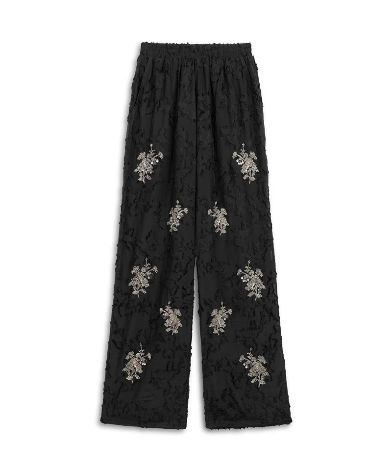 Ipekyol  Embellished Wide-Leg Trousers for Women | Best Price UAE