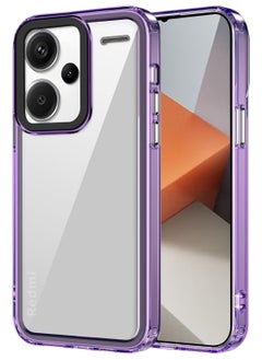 General Redmi Note 13 Pro Plus Case, Crystal Clear Slim Hybrid Hard Back and TPU Rubber Grip Rim Bumper Skin Shockproof Cover for Redmi Note 13 Pro+ 