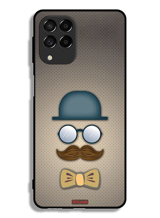 Tolwak Samsung Galaxy M53 Protective Case Cover ManS Head Art - Image 2