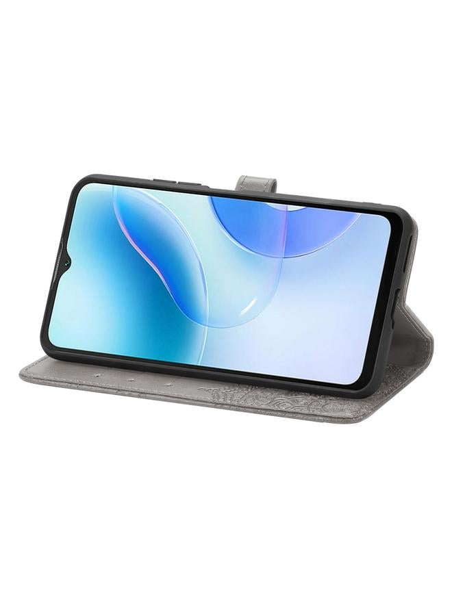 erorex Case For Blackview A53 Mandala Flower Embossed Leather Phone Case - Image 4