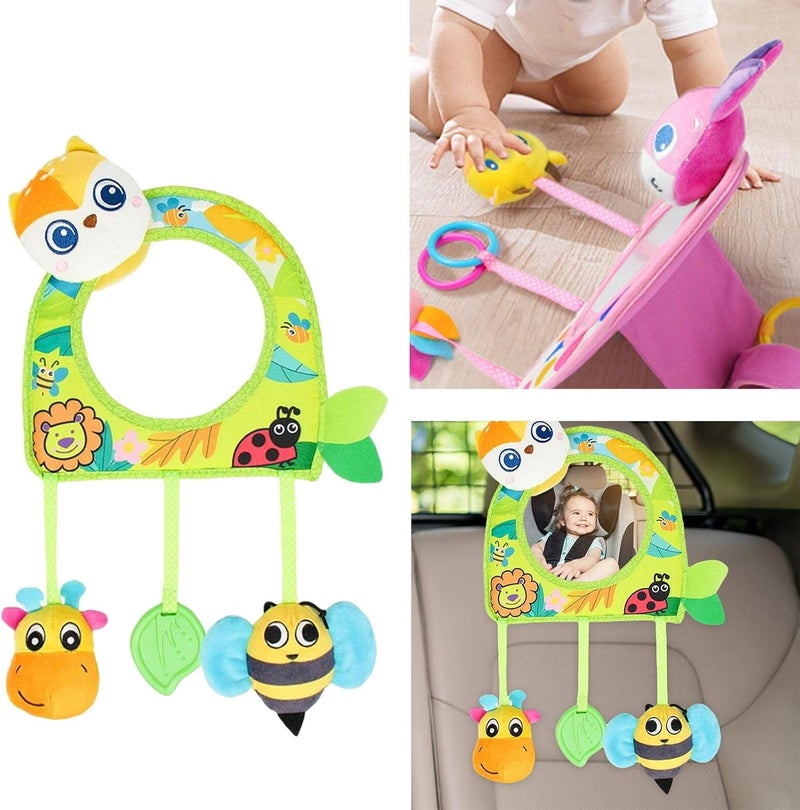 klarako Children car Mirror Reflector Back View Mirror, Mirror for Child Baby, Yellow Panda - Image 5