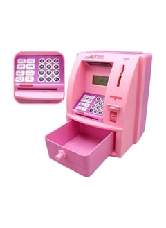 Toy ATM Machine Money Bank with Personal ATM Card with Electronic Lock & LCD Display for Kids