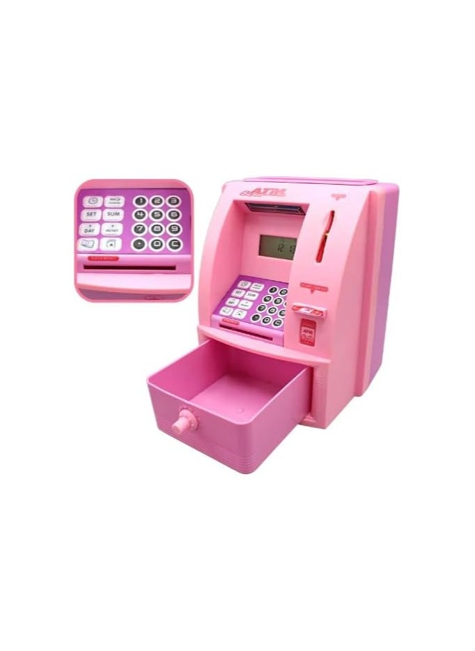 Generic - Toy ATM Machine Money Bank with Personal ATM Card with Electronic Lock & LCD Display for Kids - Image 1