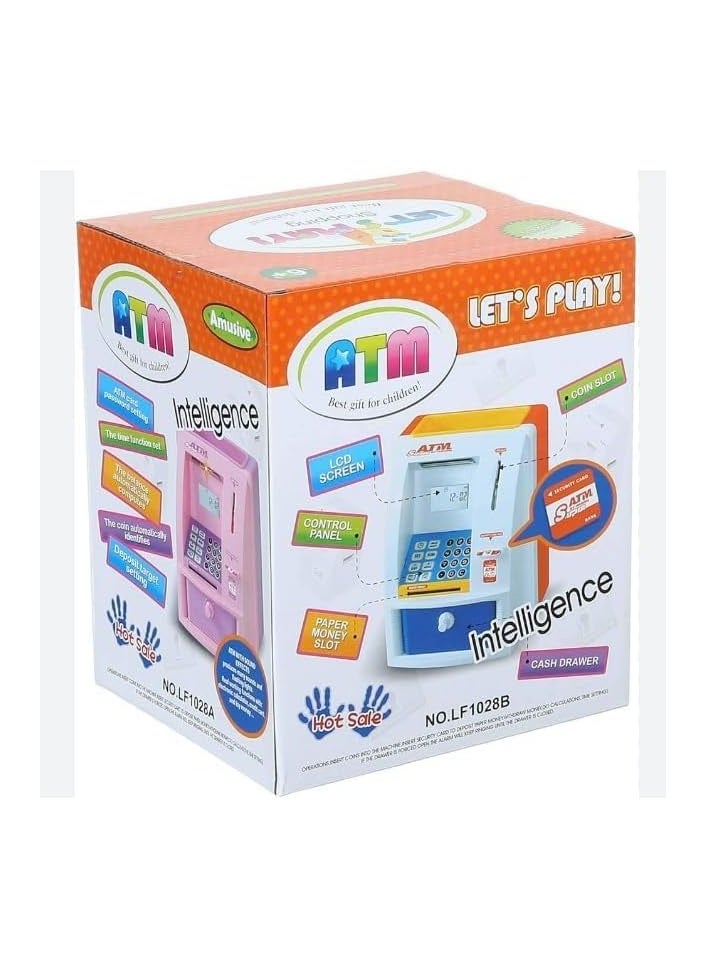 Generic - Toy ATM Machine Money Bank with Personal ATM Card with Electronic Lock & LCD Display for Kids - Image 1