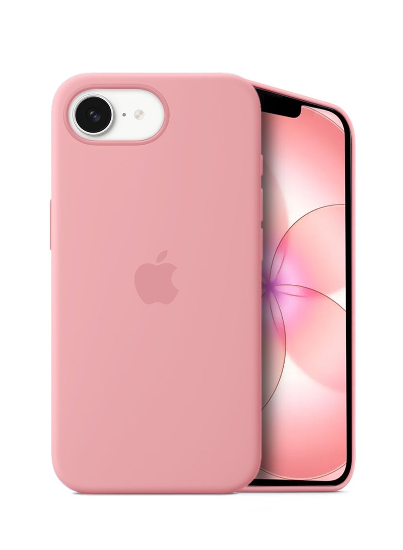 Wtech Apple iPhone 17e 5G 2026 Premium Soft Liquid Silicone Case Cover (MCRPSN) - Hot Pink - Image 1