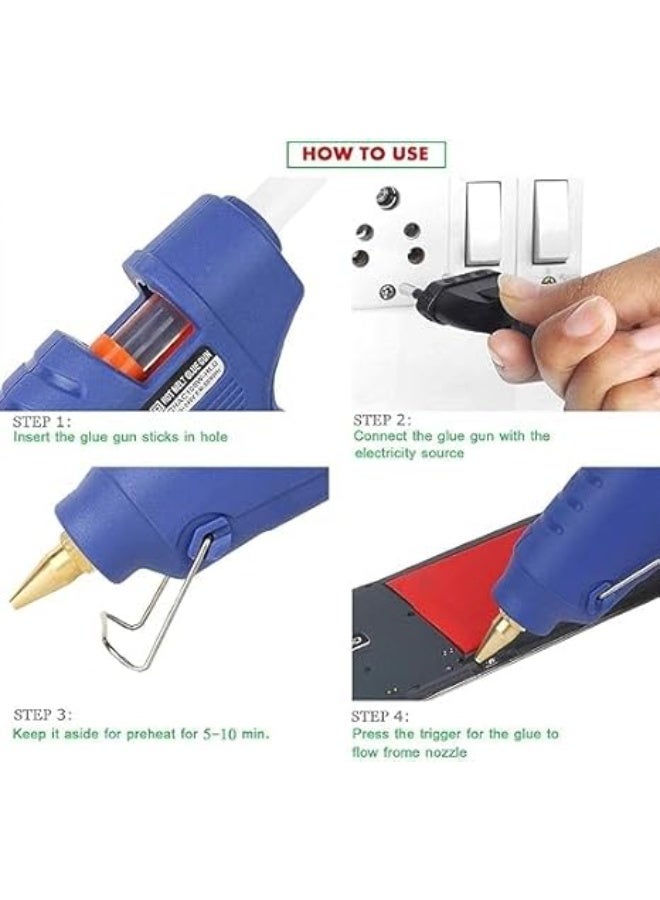 Glue Gun, for DIY and Craft, DIY and Home Appliances Repair, or DIY Decoration Multi-Use Variety of Materials Like Paper, Fabric, Wood, Plastic, - Image 2