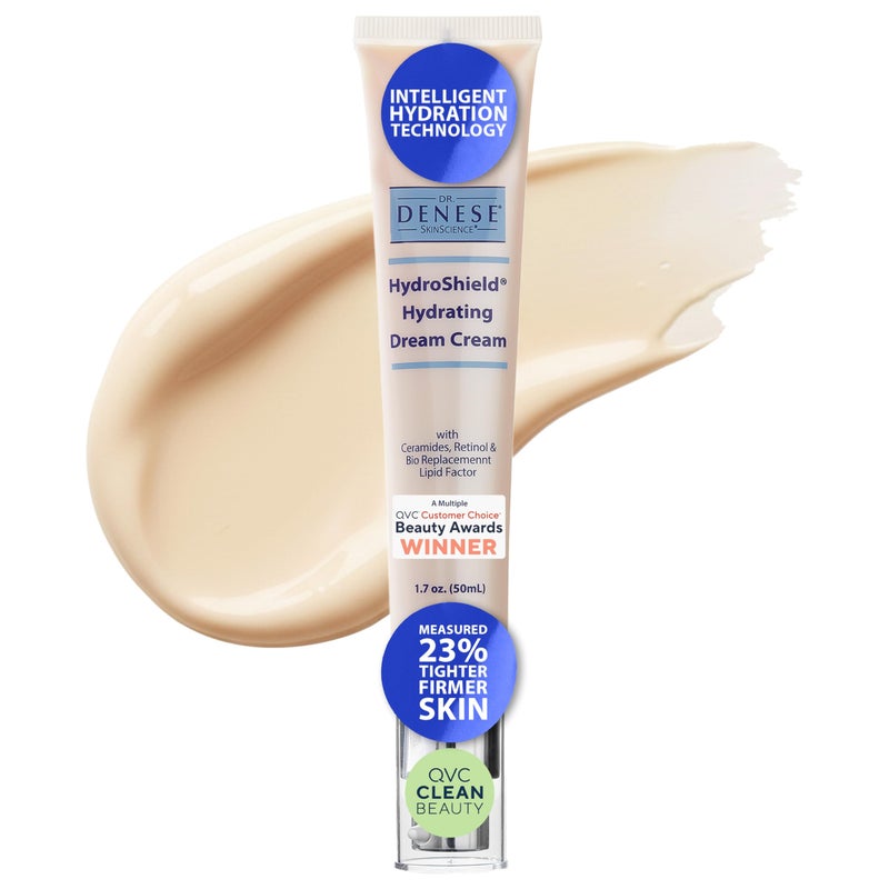 Dr. Denese HydroShield Dream Cream 1.7 oz â€“ Advanced Moisturizer with Ceramides, Retinol and Peptides for Smooth Radiant Skin, Improved Elasticity and Deep Hydration â€“ Doctor Developed, Cruelty Free - Image 1