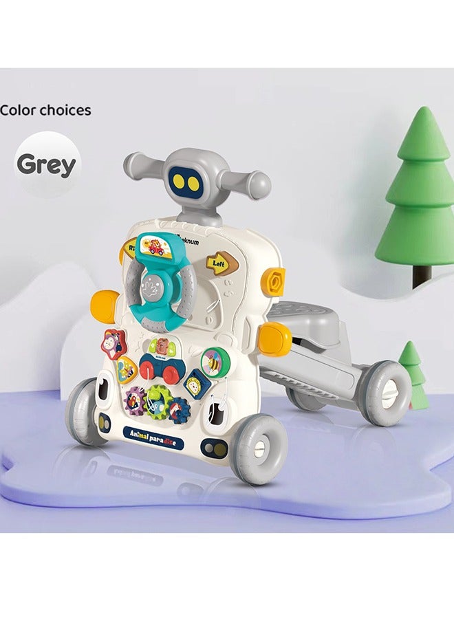 TEKNUM 5 in 1 Baby Walker With Musical Keyboard - Grey - Image 2