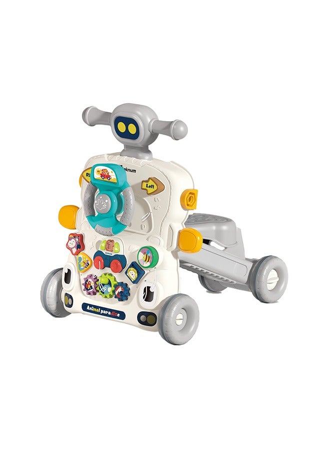 TEKNUM 5 in 1 Baby Walker With Musical Keyboard - Grey - Image 1