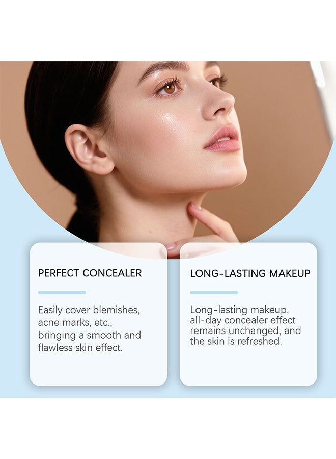 زيفوكو وسادة هواء كريم إصلاح البشرة بلون العاج الأبيض المطفي - مرطب، خفيف الوزن، ناعم، تغطية طبيعية، تفتيح، يدوم طويلاً - Image 3