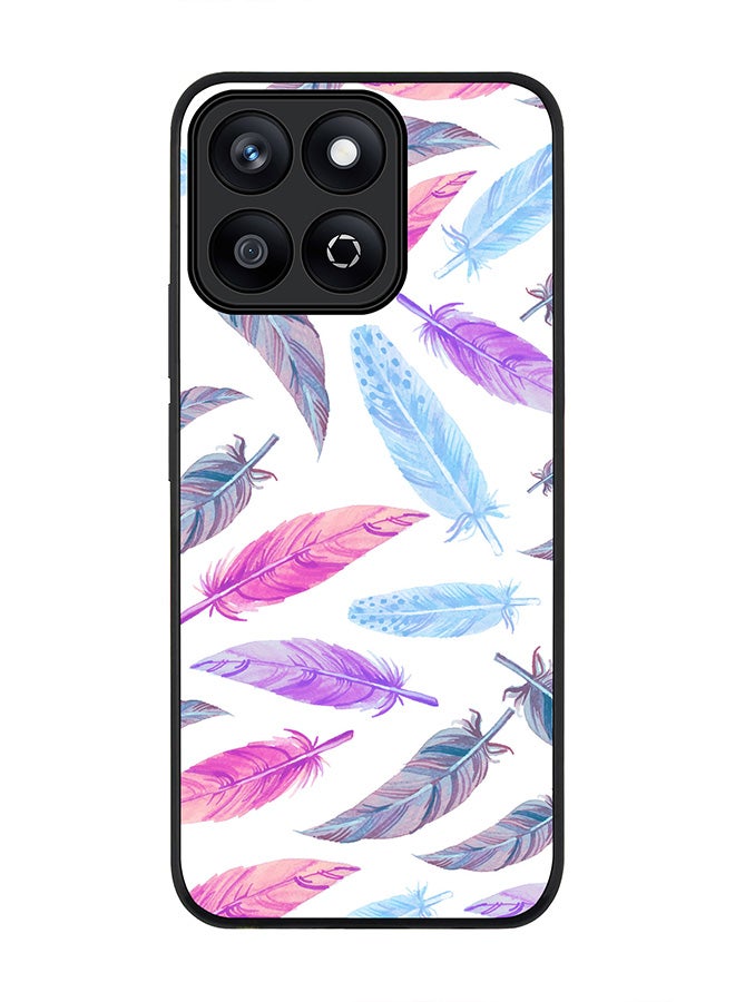 Stylizedd For Honor X7c 4G Case,Slim fit Camera Protection, Shockproof Thin Phone cover  - Feather Colors - Image 1