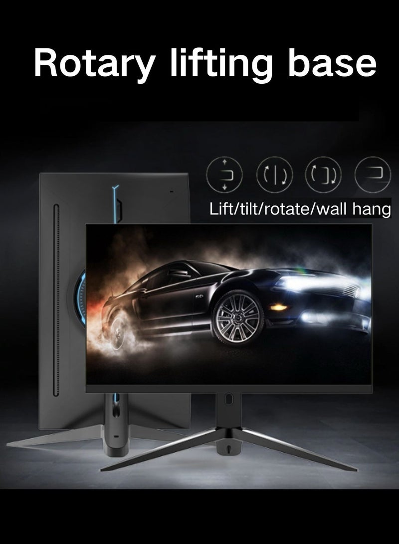 HILUKE 27 Inch 165Hz Curved Gaming Monitor, Full HD 1080P, Frameless 1800R Screen, FreeSync & Eye-Care HDMI & DP Ports (Black) - Image 4