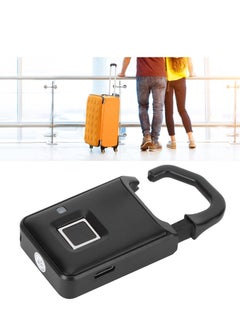 KASTWAVE P4 Fingerprint Lock - Small, Lightweight Padlock for Anti-Theft Security with Fingerprint and Password Access, Ideal for Suitcases, Travel Luggage, Backpacks, Bags, Warehouse Doors  - Image 1