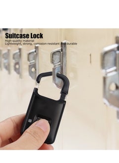 KASTWAVE P4 Fingerprint Lock - Small, Lightweight Padlock for Anti-Theft Security with Fingerprint and Password Access, Ideal for Suitcases, Travel Luggage, Backpacks, Bags, Warehouse Doors  - Image 4
