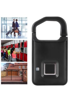 KASTWAVE P4 Fingerprint Lock - Small, Lightweight Padlock for Anti-Theft Security with Fingerprint and Password Access, Ideal for Suitcases, Travel Luggage, Backpacks, Bags, Warehouse Doors  - Image 3