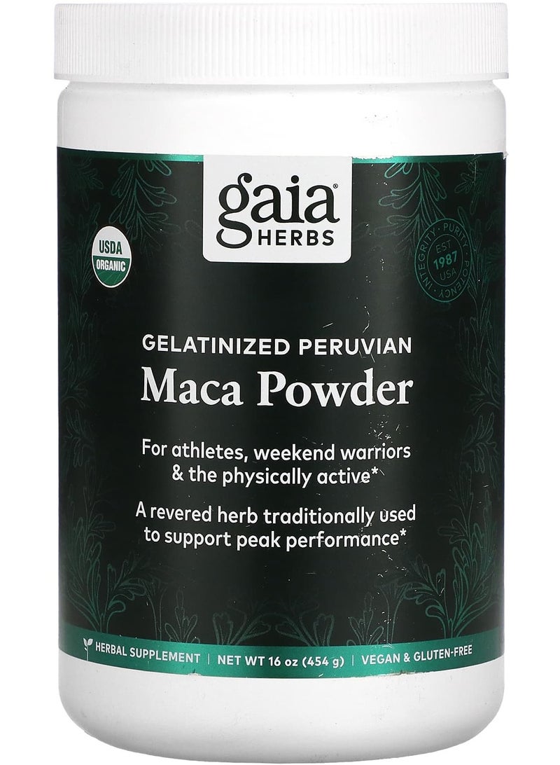 Gaia Herbs Gelatinized Peruvian Maca Powder, 16 oz (454 g)