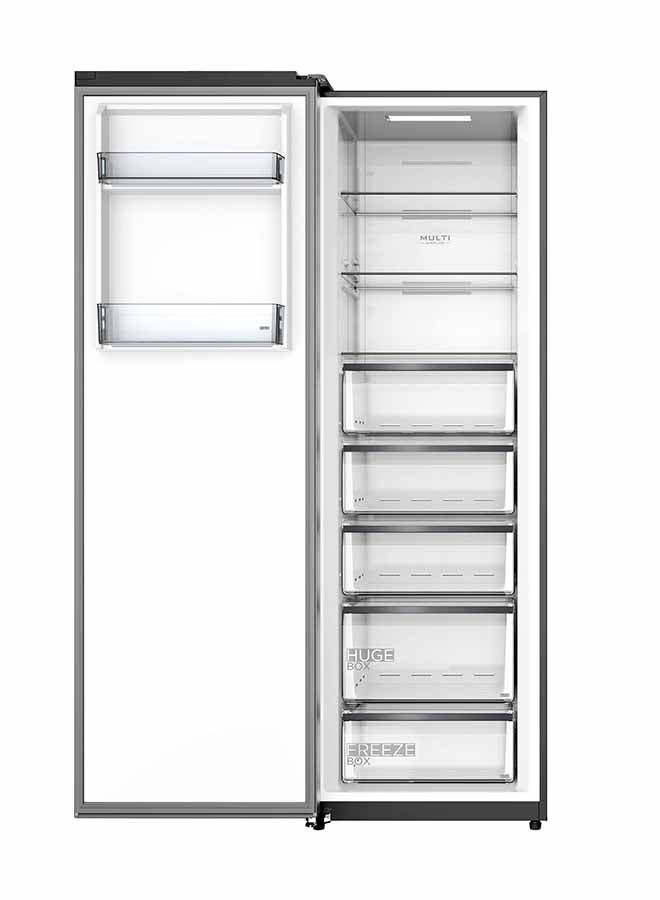 Midea Single Door Upright Freezer Convertible To Fridge No Frost 257 L 9.1 Cuft 334 kW MDRU385MTU46 Stainless steel/ Bru steel - Image 2