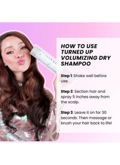 FoxyBae FoxyBae Turned Up Dry Shampoo Spray - Dry Shampoo for Women with Biotin for Hair Growth - Volumizing, Refreshing & Non-Toxic - 7 Fl Oz  - Image 3