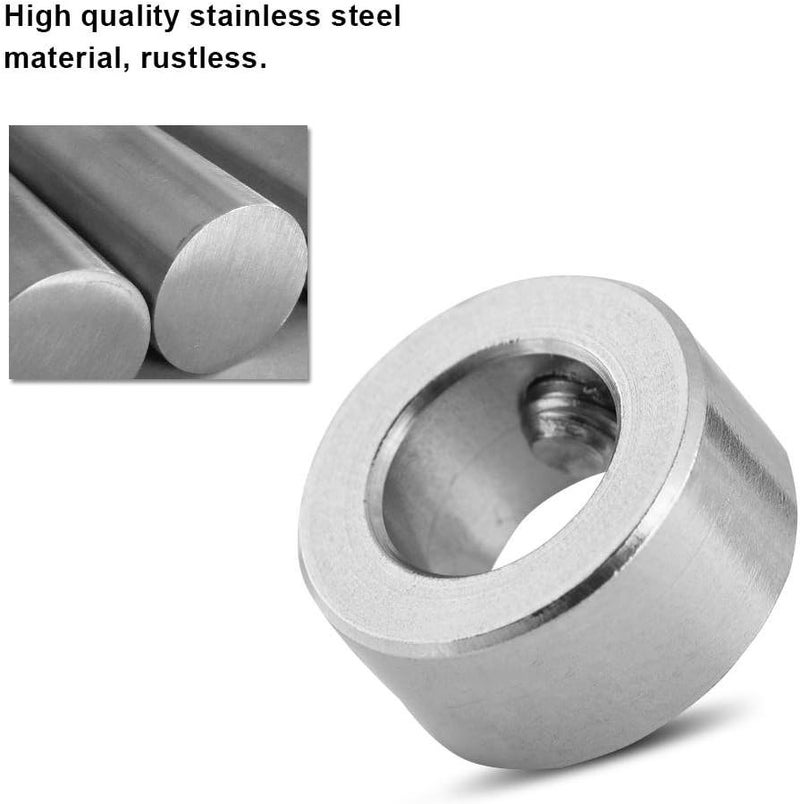 klarako 100% 5 Pcs 8mm Shaft Lock Collar T8 Lead Screw Lock Ring Stainless Steel Isolation for 3D Printer - Image 3